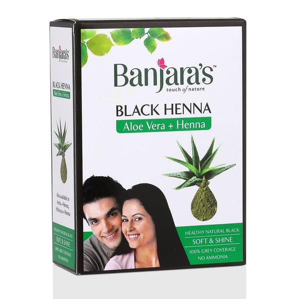 Banjara's Black Henna with Aloe Vera - Distacart