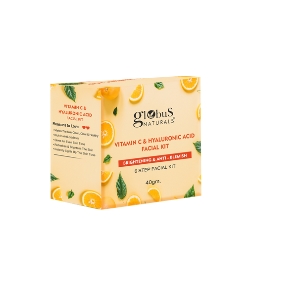 Globus Naturals Vitamin C & Hyaluronic Acid Facial Kit