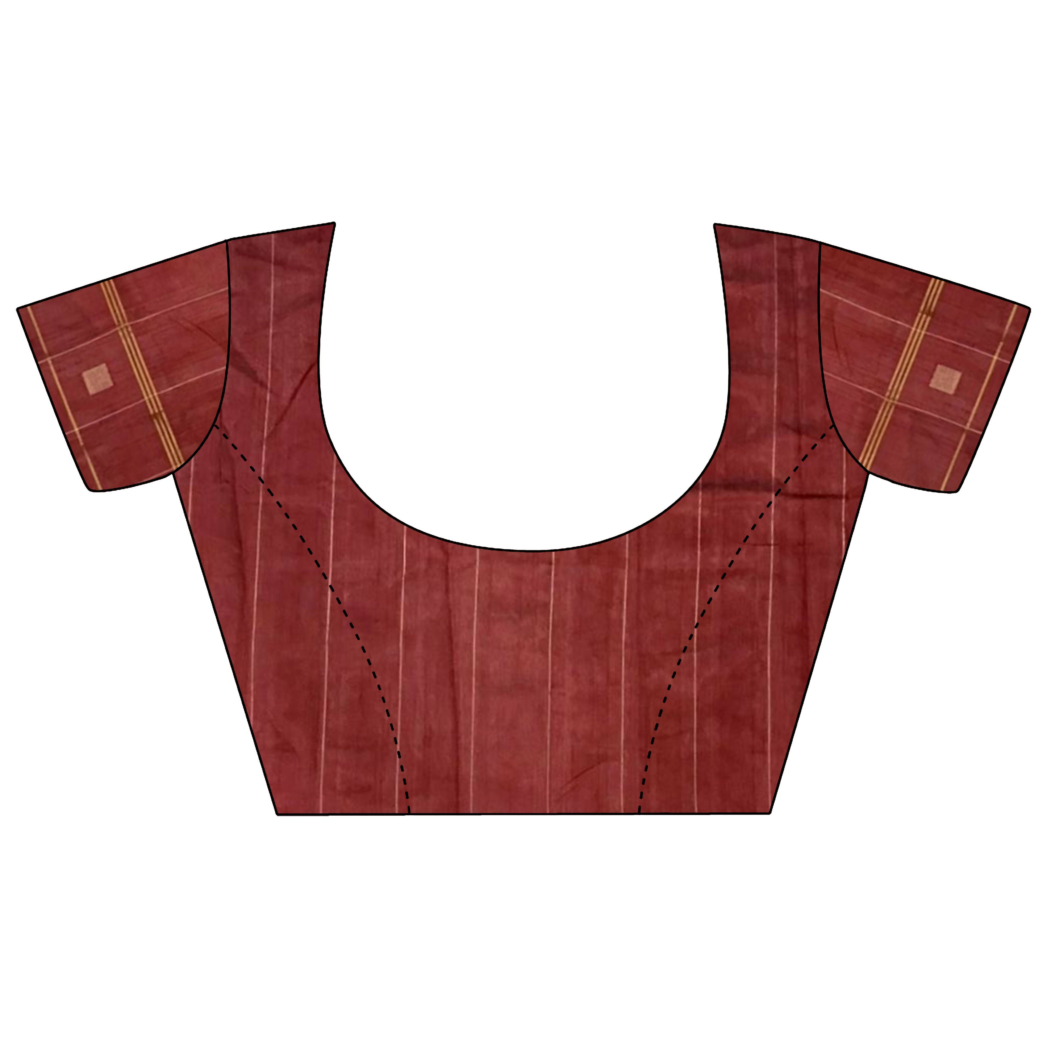 Joban Fashion Teal Bhagalpuri Cotton Silk Stripes/Box Saree