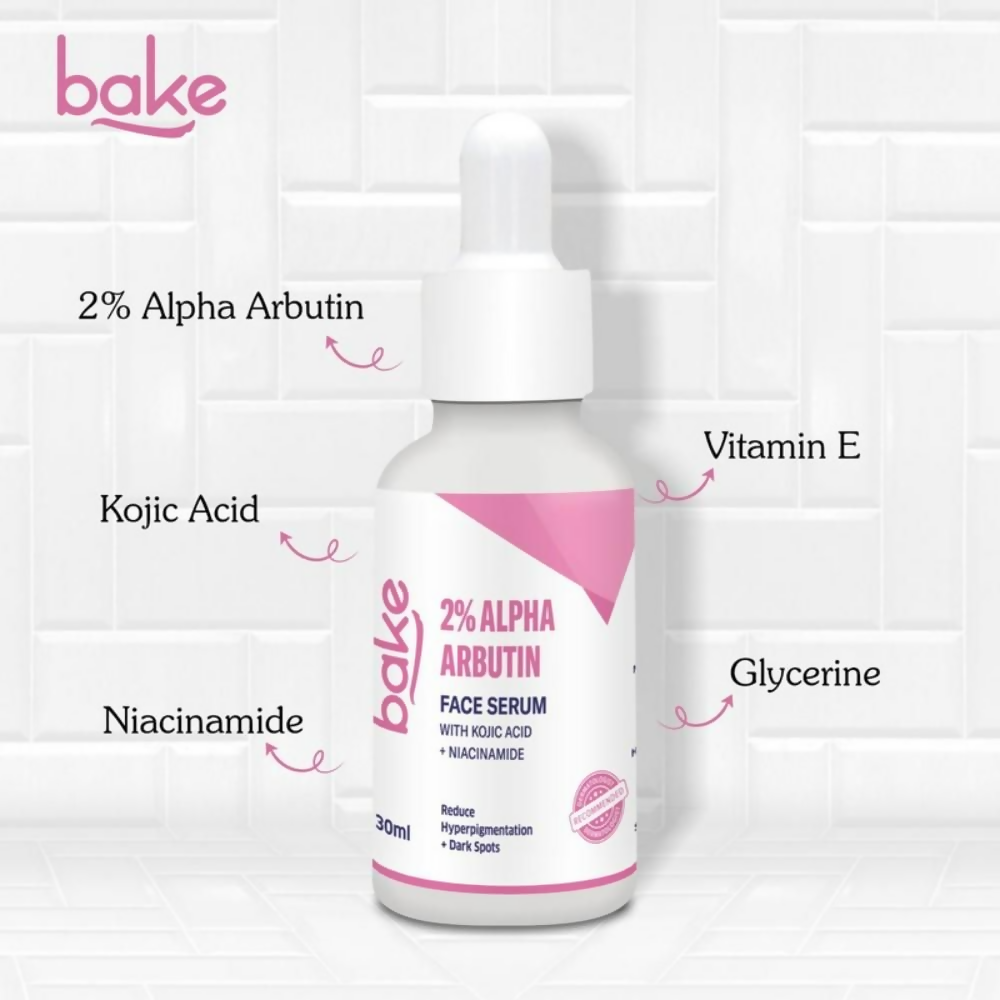 Bake 2% Alpha Arbutin Face Serum With Kojic Acid & Niacinamide - Distacart
