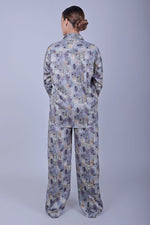 Thumbnail for Bluebird Women's Printed Co-ord Set Grey