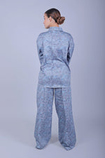 Thumbnail for Bluebird Women's Printed Co-ord Set Rock Blue
