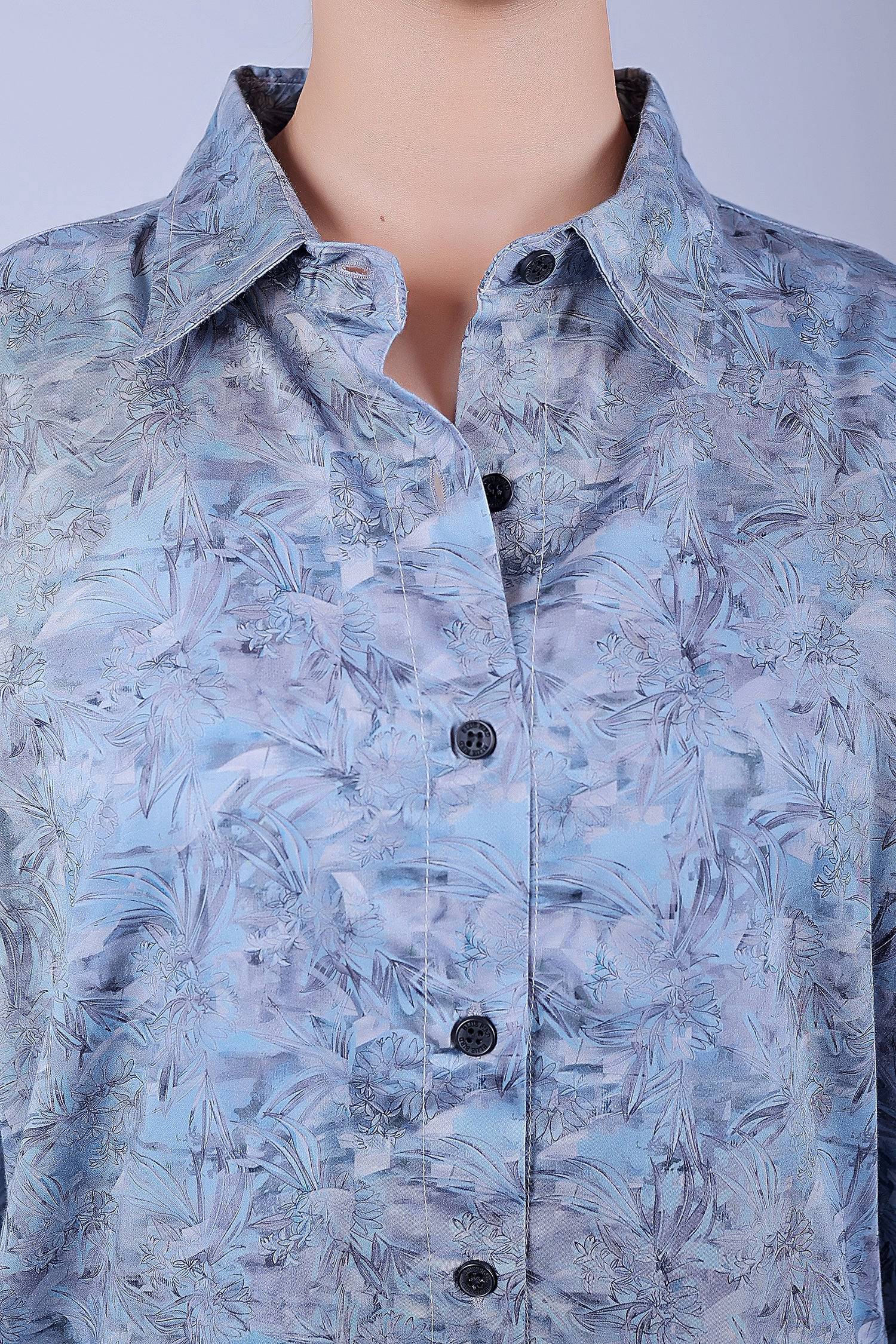 Bluebird Women's Printed Co-ord Set Rock Blue - Distacart