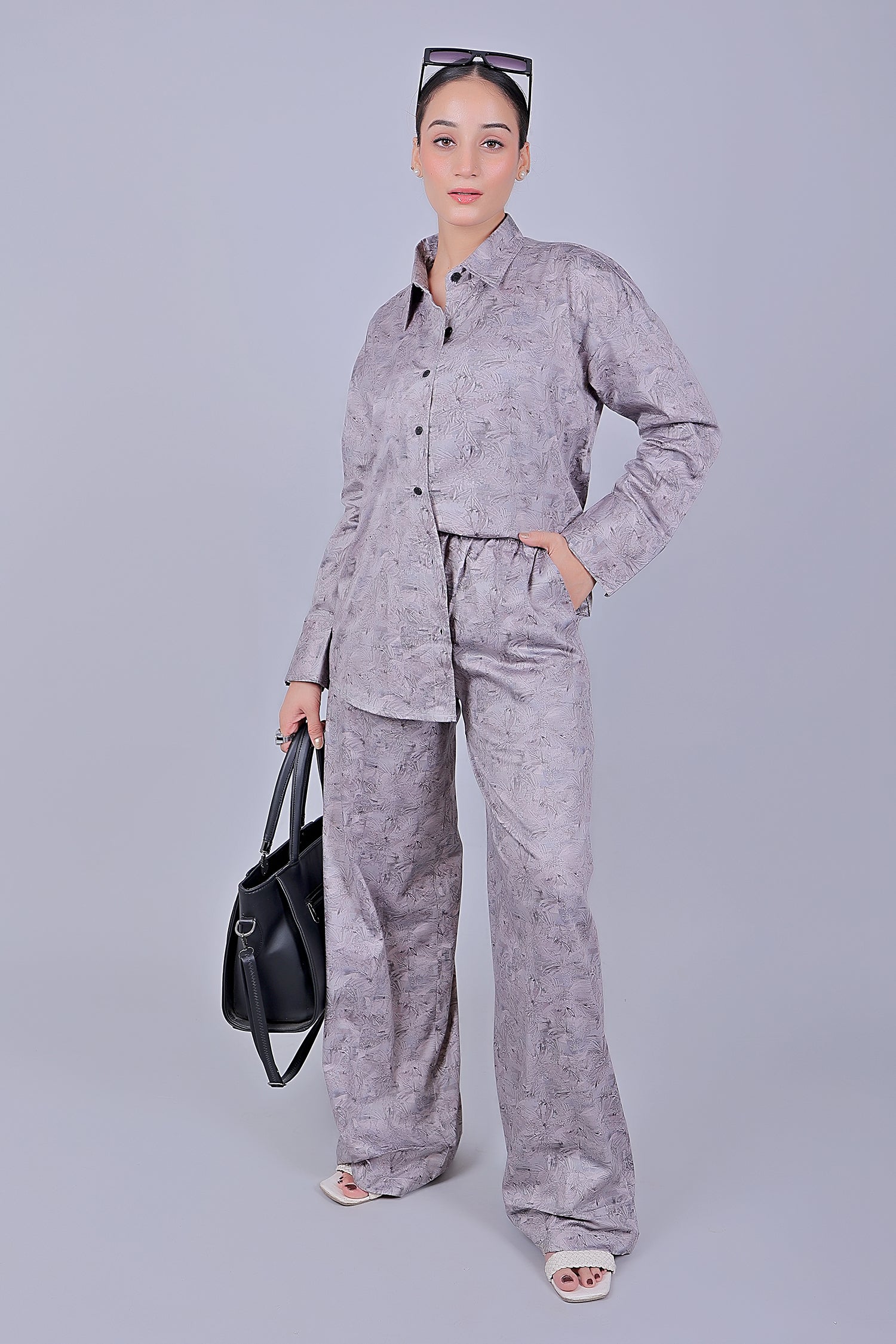 Bluebird Women's Printed Co-ord Set Lavender - Distacart