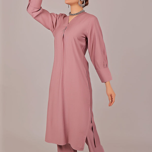 Bluesaanchi Women's Rosewater Kurti With Trouser Pajama Set - Distacart