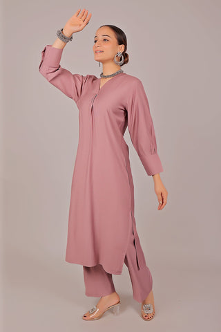Bluesaanchi Women's Rosewater Kurti With Trouser Pajama Set - Distacart