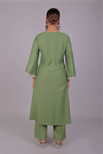 Thumbnail for Bluesaanchi Women's Light Green Kurti Pajama Set