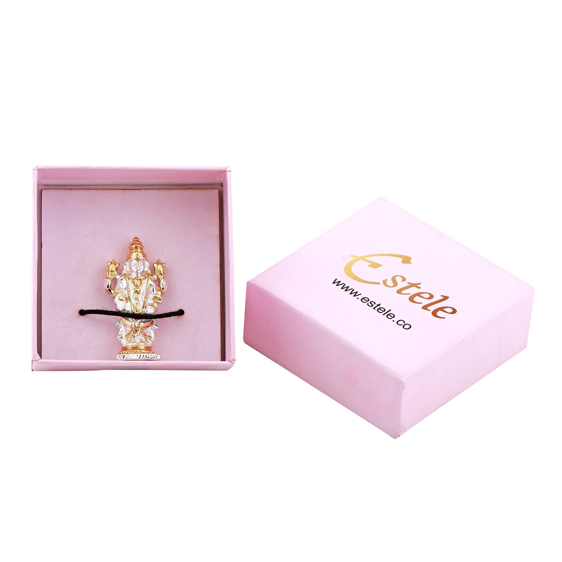 Estele Gold-Polished Lord Tirupati Balaji Idol Showpiece for Pooja Mandir/ Home Decorative