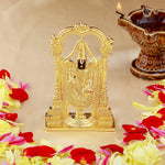 Thumbnail for Estele Gold-Polished Lord Tirupati Balaji Idol Showpiece for Pooja Mandir/ Home Decorative