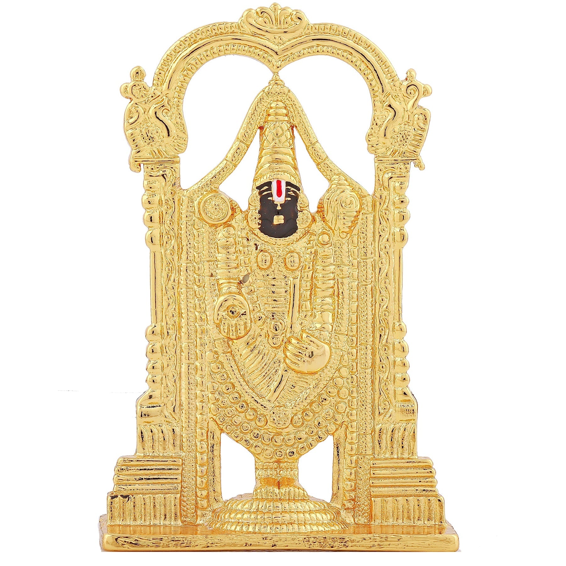 Estele Gold-Polished Lord Tirupati Balaji Idol Showpiece for Pooja Mandir/ Home Decorative - Distacart