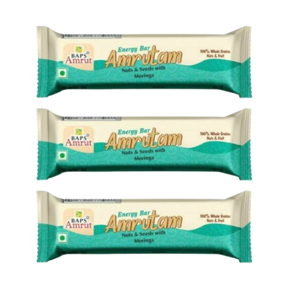 Baps Amrut Energy Bar Amrutam (Nuts & Seeds With Moringa) - Distacart
