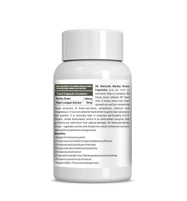 Ae Naturals Barley Grass Capsules - Distacart