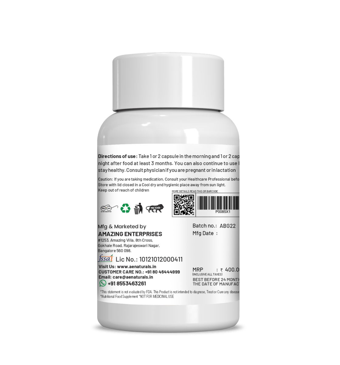 Ae Naturals Barley Grass Capsules - Distacart