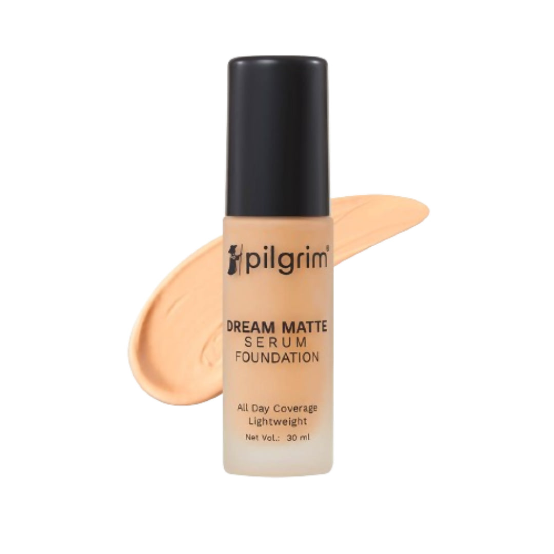 Pilgrim Dream Matte Serum Foundation With Matte & Poreless All Day Coverage Lightweight - Warm Sand - Distacart