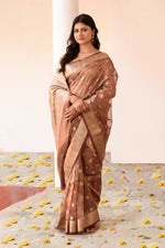 Thumbnail for Joban Fashion Copper Pure Banarasi Tissue Saree