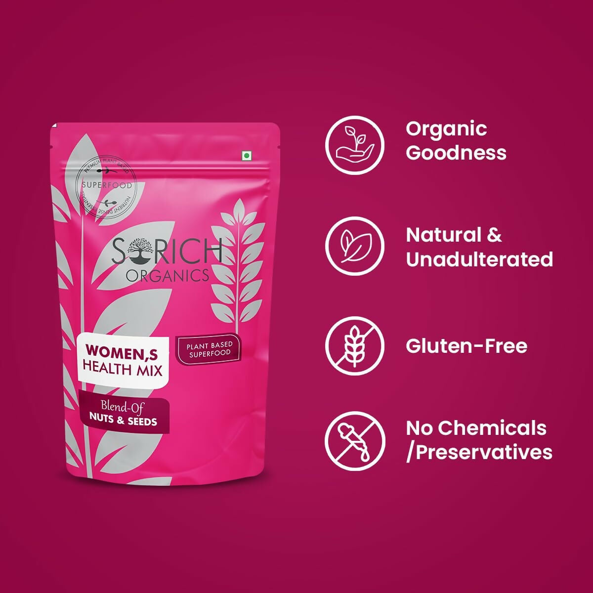 Sorich Organics Women's Health Mix Nuts & Seeds - Distacart