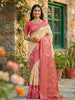 Shree Shyam Fashion Cream Pochampally Silk Saree - Distacart