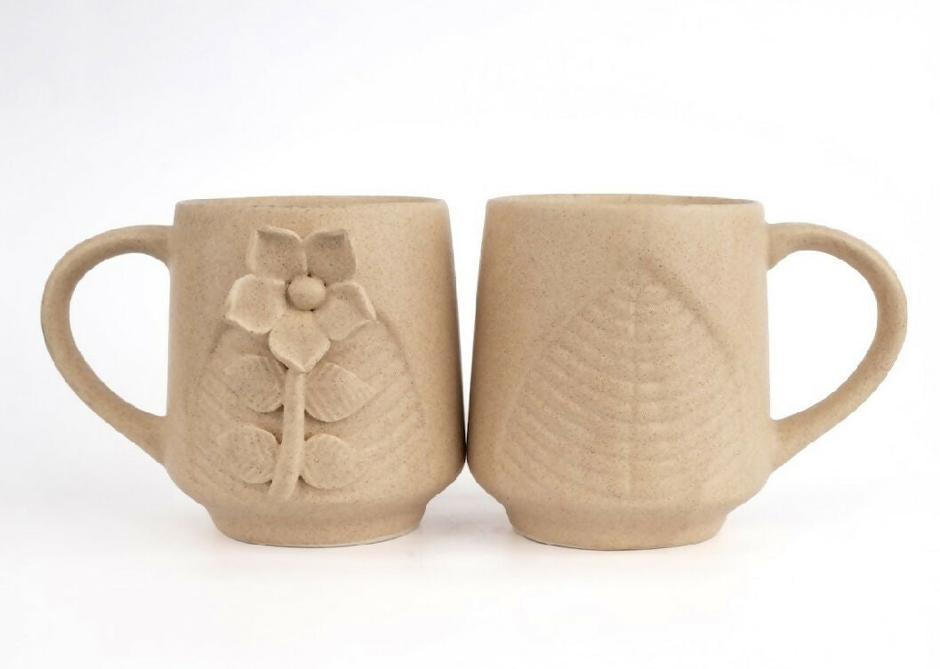 Simply Soho Terra Bloom Mugs- Set of 2 - Distacart