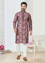 Thumbnail for Joban Fashion Men's multicolor Cotton printed Kurta Pyjama set - Distacart