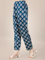 Thumbnail for Jyoti Fashion Women's Morpich Rayon Print with Embroidery & Fancy Lace Work Kurta with Trouser & Dupatta - Distacart