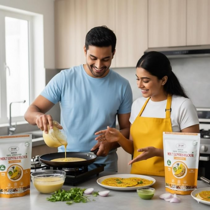 NIHKAN Sprouted Multi 7 Lentils High Protein Flour - Dista