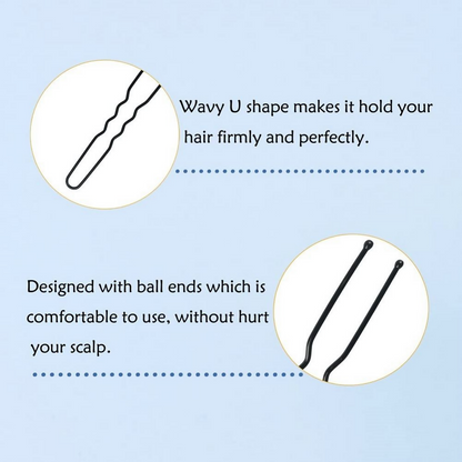 Bronson Professional Bun Pins U shaped Hair Pins - Big Size - Dista