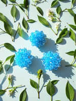 Thumbnail for Inhanns Rangmani Crystal Duo – Adjustable Ring + Statement Earrings Set - Sky Blue - Distacart