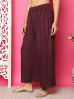 Thumbnail for TAG 7 Women Flared Wide Leg Palazzos - Distacart