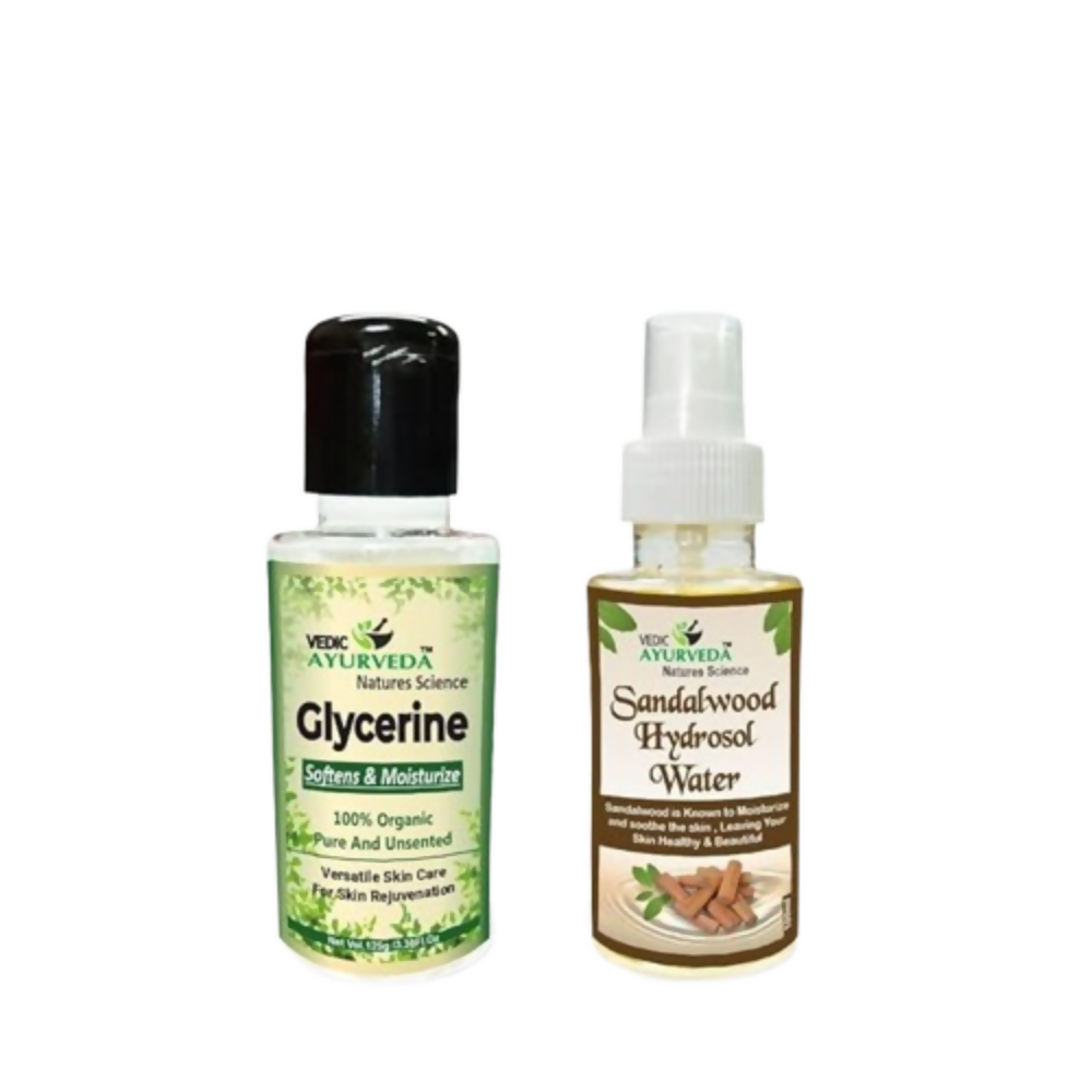 VedicAyurveda Glycerine & Sandalwood Hydrosol Water - Dista