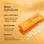 Thumbnail for Foxtale Glow Sunscreen SPF 50 PA++++ Lightweight With Vitamin C And Niacinamide For a Dewy Glow, UVA And UVB Filters Prevents Tan - Distacart
