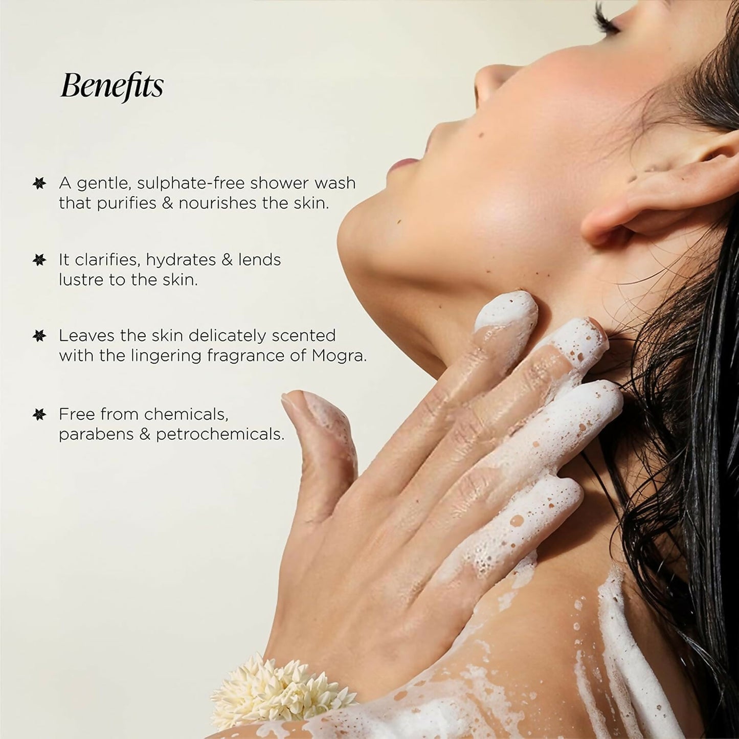 Forest Essentials Silkening Shower Wash Mogra - Dista