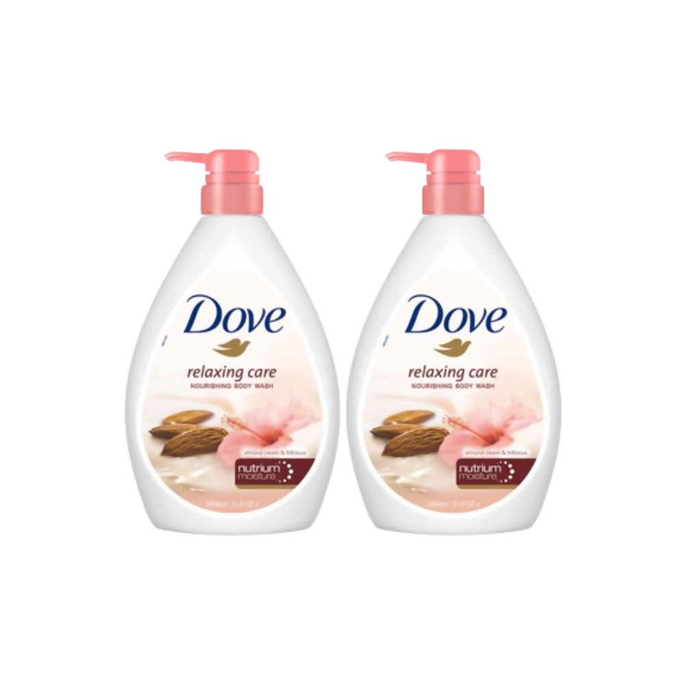 Dove Body Wash - Relaxing Care Almond Cream & Hibiscus Nourishing - Distacart