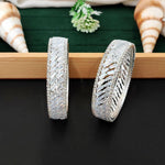 Thumbnail for JS Fashion Premium Ad Baguette Stone Sparkling Bangles Set - Dista