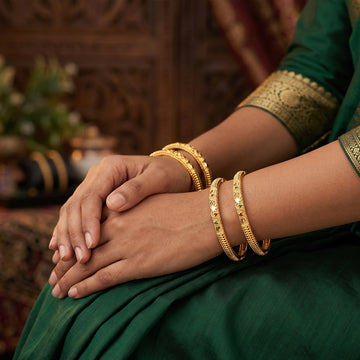 JS Fashion Antique Designer Bangles Set Traditional Style - Dista