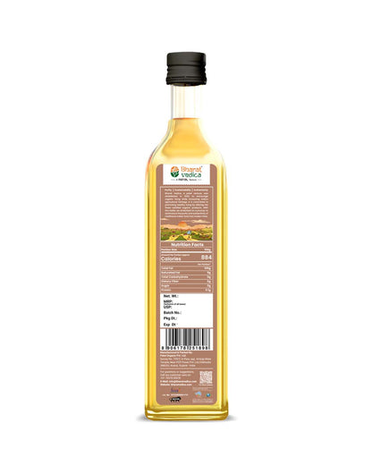 Bharat Vedica Organic Wood Pressed Flaxseed Oil - Organic Wood Pressed Alsi ka tel - Distacart