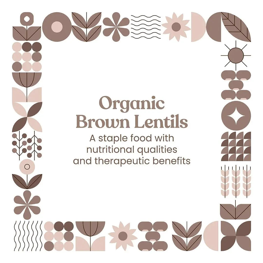 Bharat Vedica Organic Brown Lentils - Organic Masoor Dal Sabut - Distacart