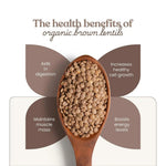 Thumbnail for Bharat Vedica Organic Brown Lentils - Organic Masoor Dal Sabut - Distacart