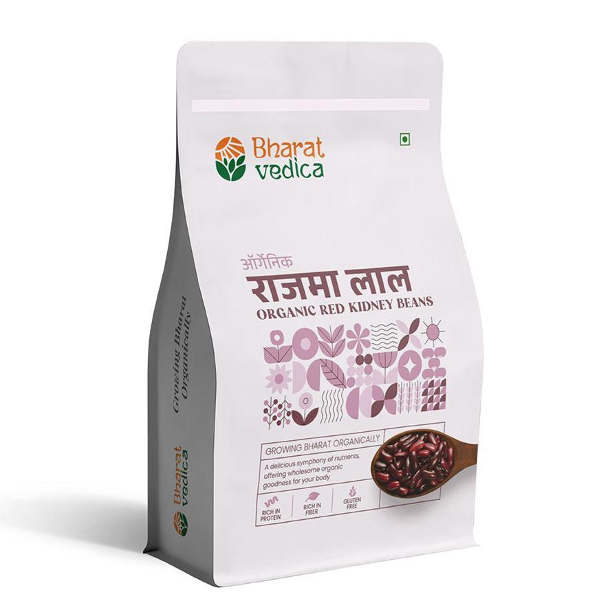 Bharat Vedica Organic Red Kidney Beans - Organic Rajma Red - Distacart
