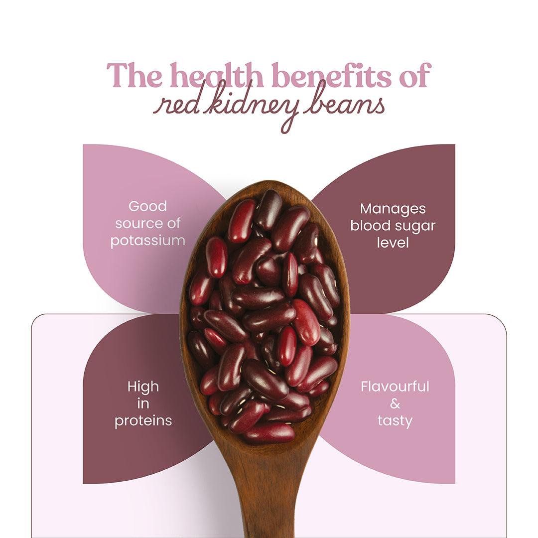 Bharat Vedica Organic Red Kidney Beans - Organic Rajma Red - Distacart