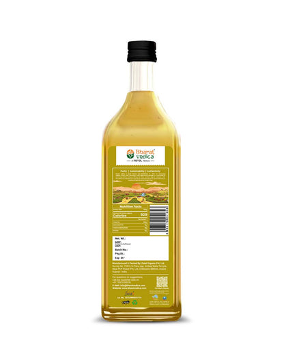 Bharat Vedica Organic Wood Pressed Sunflower Oil - Organic Wood Pressed Surajmukhi ka tel - Distacart