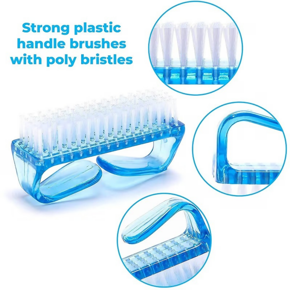 Bronson Professional Handle Grip Nail Brush Fingernail Pedicure Scrub Foot Brush - Dista