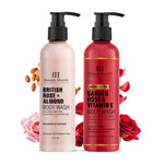 Thumbnail for Garden Rose Vitamin E & British Rose Almond Bodywash Set (Pack of 2) - Distacart