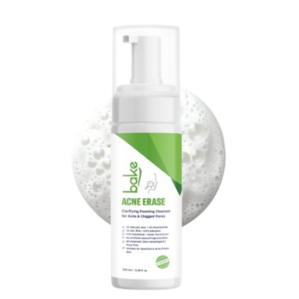 Bake Acne Erase Foaming Face Wash - Distacart