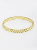 Thumbnail for NVR Men's Gold-Plated Stainless Steel Kada Bracelet - Distacart