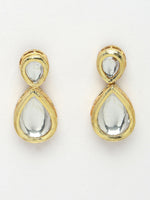 Thumbnail for NVR Women's Gold Kundan-Studded Handcrafted Jewellery Set - Distacart