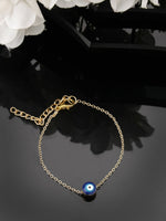 Thumbnail for NVR Women Gold-Toned Evil Eye Rakhi With Roli Chawal - Distacart