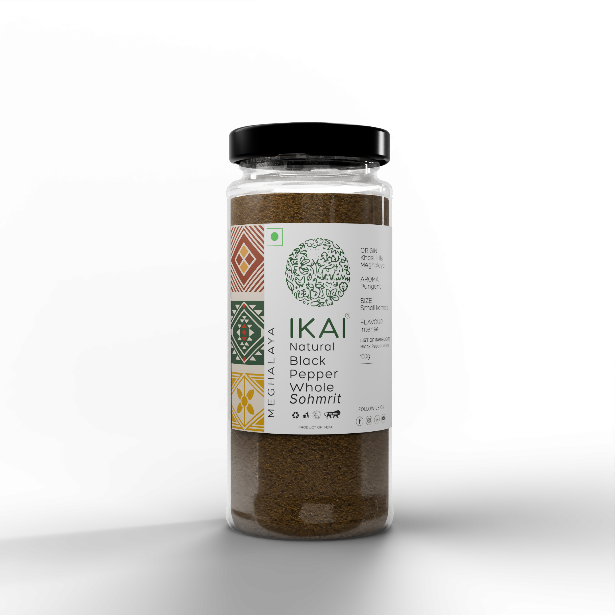 2 - Whole Natural Black Pepper - 100g (1)