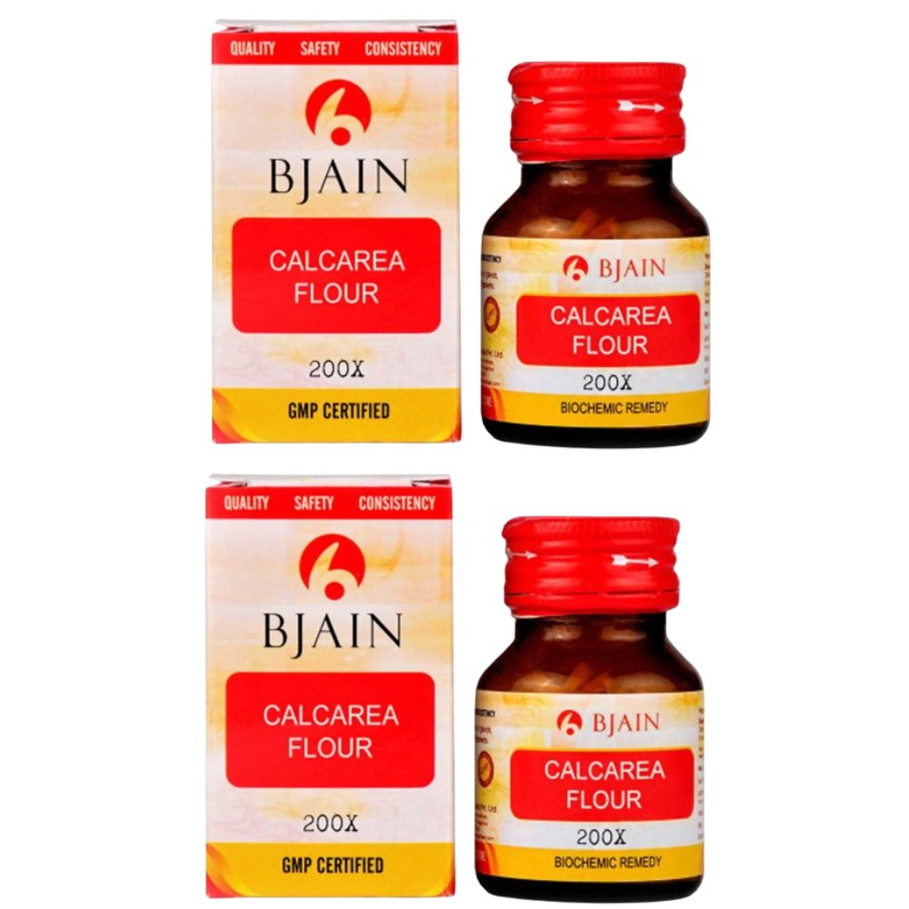 Bjain Homeopathy Calcarea Fluorica (Flour) Biochemic Tablet