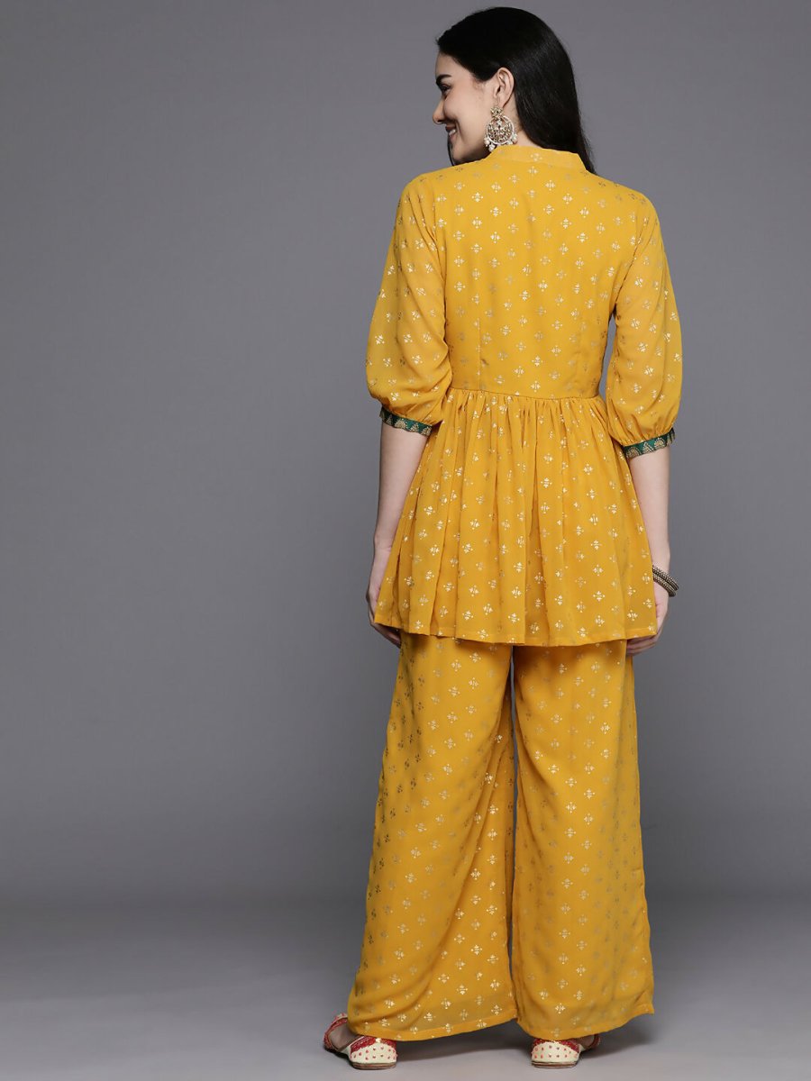 Ahalyaa Women's Traditional Wear Co-ods - Mustard - Distacart