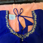 Thumbnail for Kia Fashions Royal Blue Hand Embroidered Embroidered Readymade Blouse - Distacart